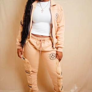 ชุดวอร์มมีซิปสำหรับผู้หญิงคอลเลคชั่นฤดูหนาวดีไซน์ตามสั่ง - Product Image 1