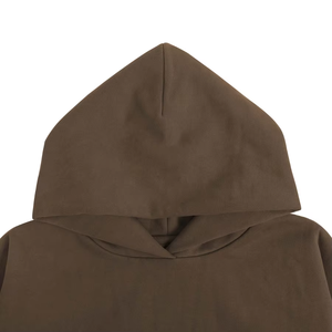 เสื้อมีฮู้ดสำหรับผู้ชายเสื้อฮู้ดผ้าฟลีซโอเวอร์ไซส์พิมพ์ลายพัฟแบบเรียบ100% - Product Image 3