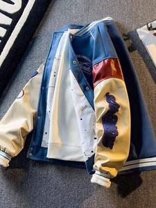 Veste universitaire en chenille personnalisée pour adultes et jeunes, veste universitaire de baseball, plusieurs couleurs, veste universitaire avec manches en cuir - Product Image 3