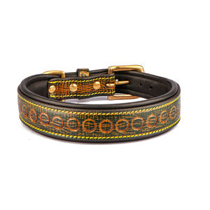 Collier de chien en cuir de haute qualité pour animaux de compagnie Designers collier et laisse de chien personnalisé ensemble colliers de chien en cuir accessoires de luxe - Product Image 6