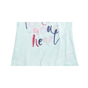 Maglietta pigiama con stampa a cuori per bambina Max & Olivia Little & Big, blu, taglia 10/12, camicette e magliette per bambina - Product Image 3