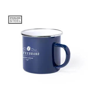 Tazza in Acciaio Smaltato Vintage per Merchandising Personalizzato - Product Image 1