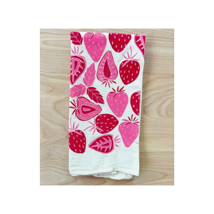 Paño de Cocina Ultra Absorbente de Algodón 100% de Alta Resistencia, Diseño Jacquard de Fresas, Resistente a la Decoloración, 20x30 Pulgadas, 500GSM, Bordado con Icono de Golf, OEM ODM - Product Image 3