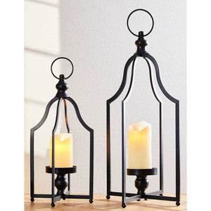 Lanternes à bougies en cuivre décoratives en gros avec poignée en métal, utilisées pour la décoration intérieure et extérieure - Product Image 2