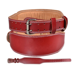 Ceinture d'haltérophilie en cuir à double broche pour musculation Ceinture d'haltérophilie en cuir pour gymnastique - Product Image 5