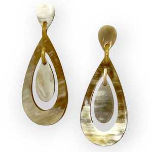 Pendientes de Cuerno de Búfalo de la Mejor Calidad y Producto de Cuerno Natural Pulido, Precio Personalizado, Pendientes 100% de Cuerno Real, Artesanía Natural - Product Image 6