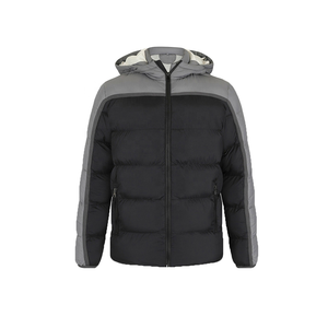Manteaux chauds et légers d'extérieur avec logo personnalisé manteau d'hiver en duvet bouffant de bulles vestes en coton pour hommes - Product Image 3