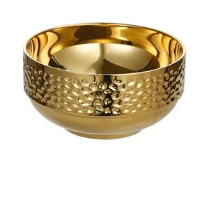 Cuenco de servicio decorativo con acabado pulido de Color dorado de estilo clásico de latón macizo hecho a mano de alta calidad para utensilios de cocina - Product Image 5
