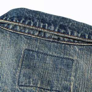 Veste en jean personnalisée pour homme, hiver, écologique, respirante, imperméable, coupe-vent, 100% coton, tricotée, lavée, haute qualité - Product Image 3