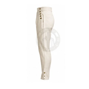Reproduction de pantalon de guerre napoléonien, design de style historique avec surpiqûres détaillées, coupe confortable pour un usage quotidien, pantalon napoléonien. - Product Image 4