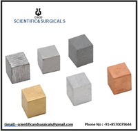Cubes métalliques assortis CISCO de 20 mm (Laiton, Aluminium, Fer, Plomb, Zinc) Argent/Or, fournitures éducatives pour l'école et le laboratoire, Haryana