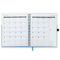 Impression personnalisée spirale A4 A5 mensuel hebdomadaire cahier autocollants quotidien Journal Agenda organisateur agenda planificateur fournitures scolaires