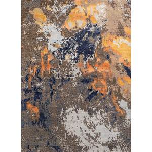 พรมขนสัตว์และไหมไผ่ถักมือสีเบจและสีน้ำตาล ขนาด 9x12 ฟุต รูปทรงสี่เหลี่ยมผืนผ้า สำหรับห้องนั่งเล่นหรือทางเดินในบ้าน-Srb(7113) - Product Image 1