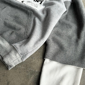 เสื้อมีฮู้ดแฟชั่นสำหรับผู้ชายเสื้อผ้างานปักแนวสตรีทมีฮู้ดสำหรับผู้ชายผ้าฝ้าย100% คุณภาพสูง - Product Image 3