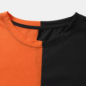 เสื้อยืดแขนสั้นสำหรับผู้ชายทรงหลวมผ้าคอตตอนดีไซน์100% ถักแบบทันสมัย - Product Image 3