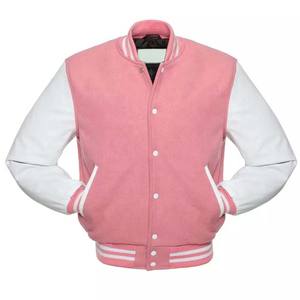 Chaqueta universitaria Letterman personalizada al por mayor para hombre 2026, chaqueta de béisbol universitaria de tela de lona barata para hombre - Product Image 1
