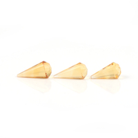 Pierres précieuses en citrine jaune naturelle de 8 mm, forme concave, facettées, pierres précieuses en vrac certifiées par une tierce partie, Gopika Fine Wholesale Gemstones