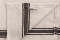Serviette de cuisine à séchage rapide, écologique, anti-enfants, en coton recyclé, à motif à carreaux vintage, technique tissée