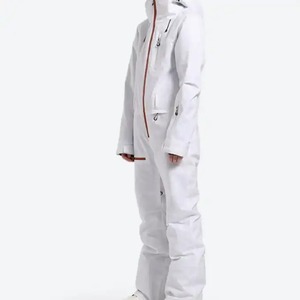 Traje de esquí de Invierno para mujer, conjunto de Snowboard cálido para exteriores, monos de esquí para hombre, traje de esquí de una pieza, conjunto impermeable con capucha - Product Image 5