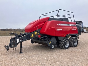 เครื่องอัดฟางทรงสี่เหลี่ยม Massey Ferguson 2270XD มือสอง สำหรับอัดฟางม้วนสี่แถว ใช้สำหรับเก็บเกี่ยวหญ้าแห้งและฟาง - Product Image 3