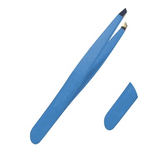 แหนบถอนขนตาคิ้วปลายเอียงทำจากสเตนเลสกันลื่นแบบมืออาชีพแฟชั่นใหม่แพ็คเครื่องมือความงามจำนวนมาก - Product Image 3