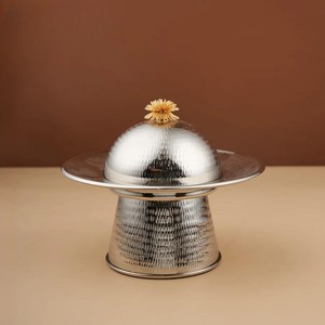 Best Quality Set Three Arabic Date <b>Bowls</b> Middle East Style Khajoor Pots Metal Stand Disposable Home Serveware for Chocolate - Product Image 4