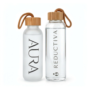 Botella de Agua de Vidrio Elegante de 360ml/500ml, Hermética y de Alta Calidad, para Hoteles y Restaurantes - Product Image 5