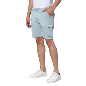 Vente en gros de shorts cargo décontractés de grande taille pour hommes délavés avec design personnalisé short cargo d'été élégant de couleur unie de BD - Product Image 3