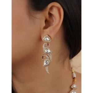 Conjunto de Collar de Aleación Chapado en Rodio Rosa con Cristales y Diamantes de Imitación para Boda o Compromiso - PK-S158P - Product Image 3