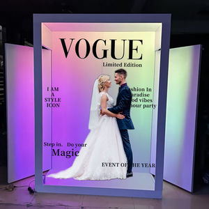 Cabina de Fotos Metálica Resistente con Marco Duradero y Panel de Fondo Personalizado para Bodas, Eventos y Fotografía - Product Image 1