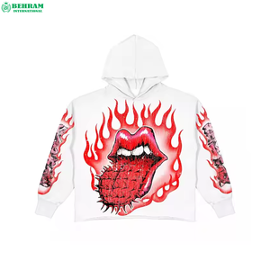 Sweat à capuche unisexe style américain, coupe classique, 100% coton molletonné/éponge française, respirant, pour l'hiver, avec impression DTG - Product Image 3