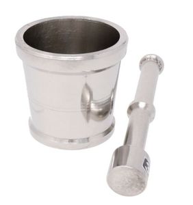Mortier et pilon en aluminium moderne, épices écrasées, ustensiles de cuisine pour la maison, utilisation de mortier et pilon en aluminium de qualité supérieure - Product Image 3
