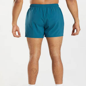 Pantalones cortos de entrenamiento informales de verano para hombre, 100% de algodón, de secado rápido, transpirables, con patrón sólido, cintura media, servicio OEM disponible - Product Image 4