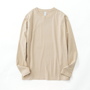 Fabricantes de ropa personalizado 100% algodón 260g Oversize Camiseta de manga larga para hombres al por mayor de manga larga para hombres - Product Image 5