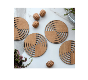 Wholesale Wood coaster <b>Dog</b> Shaped Custom Natural <b>Table</b> Decoration Premium Quality Wood coaster - Product Image 2