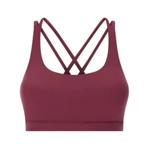 Double <b>Cross</b> Strap Sports Bra Women Yoga <b>Top</b> Gym Fitness Workout Activewear OEM ODM Factory - Product Image 5