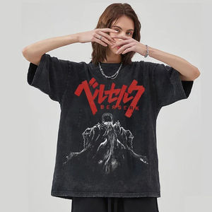 เสื้อยืดพิมพ์ลายแอซิดแบบกำหนดเองเสื้อยืดผ้าฝ้ายไม้ไผ่ขนาดใหญ่ใส่ได้พอดีกับการปักตามสั่ง - Product Image 1