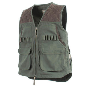 Nouveau gilet de chasse fait de haute qualité coton daim finition épaules rembourré gilet de chasse avec 12 boucles cartouches gilet de gardien de jeu - Product Image 1