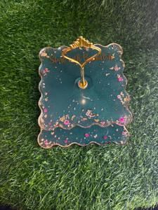 Support de service Ramadan en résine au design élégant, parfait pour afficher les dates, les bonbons, les fruits secs et le décor de table de fête - Product Image 6