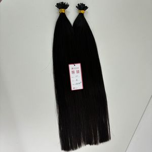 Extensions de cheveux humains vierges à la kératine pré-collée de haute qualité Cuticule alignée Y-Tip Tissage Usine Vague naturelle directe - Product Image 4