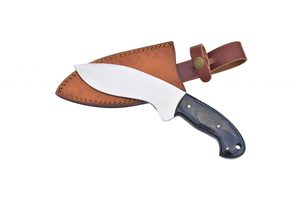 Cuchillo Skinner personalizable, hoja de acero inoxidable hecha a mano con mango de madera para caza, grado DIY OEM. - Product Image 6