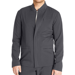High Quality Custom Logo Doctor <b>Scrubs</b> Men's Hospital <b>Uniform</b> 3 Pocket Zipper Front <b>Scrub</b> Jackets Spandex/Polyester Twill - Product Image 5
