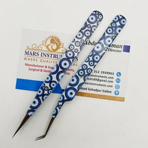 Meilleure pince à épiler durable en acier inoxydable à 45 degrés avec papier enduit d'une prise solide et d'une pointe pointue - Product Image 6