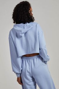 เสื้อครอปถักมีฮู้ดทันสมัยสำหรับผู้หญิงเครื่องแต่งกายแนวสตรีทแฟชั่นลำลองทันสมัยสำหรับทุกฤดูกาล - Product Image 2