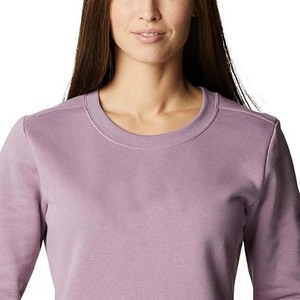 Ropa de mujer de peso pesado Tallas grandes Sudaderas vintage En blanco Cuello redondo de gran tamaño Manga larga 450gsm Sudaderas de algodón Mujer - Product Image 4