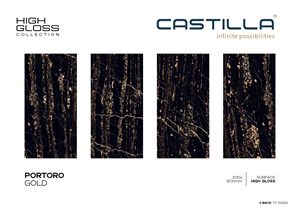 Portoro กระเบื้องพอร์ซเลนขัดเงาเงางามทนทานต้านเชื้อแบคทีเรียทนทานขนาด600x1200มม. ดีไซน์ยุโรปโมเดิร์นกันลื่น - Product Image 2