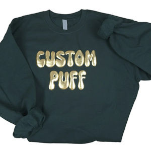 Sweatshirts personnalisés pour hommes de haute qualité 350 GSM, logo imprimé en relief personnalisé, sweat-shirts à col rond en molleton 100% coton, sweat-shirts surdimensionnés - Product Image 5