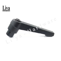 Bouton à vis mâle réglable M4-M16 en métal, 1 pièce, outil de serrage à levier pour machines, noir/orange