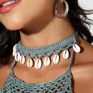 Collier court décontracté style hawaïen européen et américain 2025, fait main en coquillage, accessoires de mode transfrontaliers - Product Image 1
