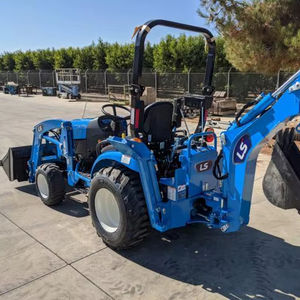 LS Tractor MT225S Utility Tractor With Backhoe Loader 4 <b>Wheel</b> Drive Diesel Machine For Farm And Construction - Product Image 1